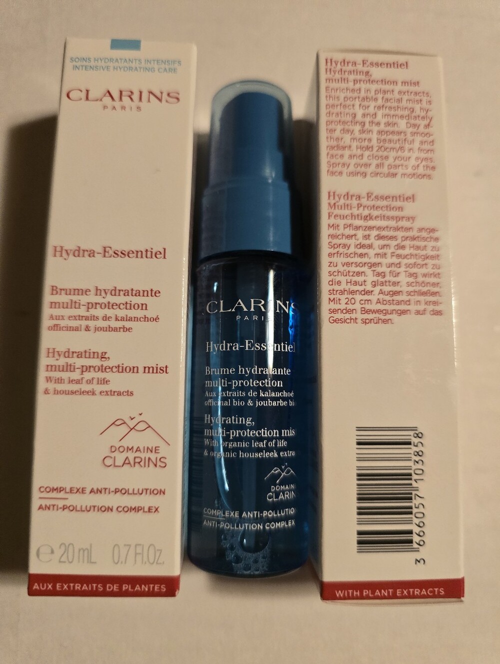 Clarins Hydra-Essential Hydrating Multi-Protection Face Mist — 20 ml